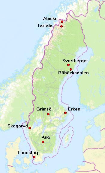 Abisko Sverige karta - Karta över abisko Sverige (Norra Europa - Europa)