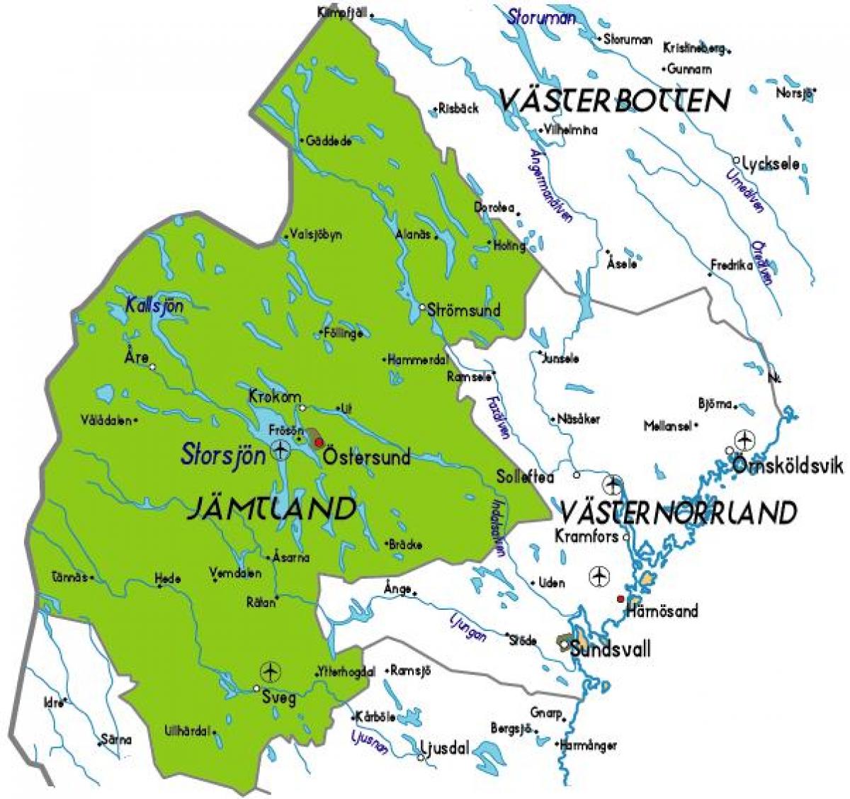 Jämtland Karta Sverige – Karta 2020
