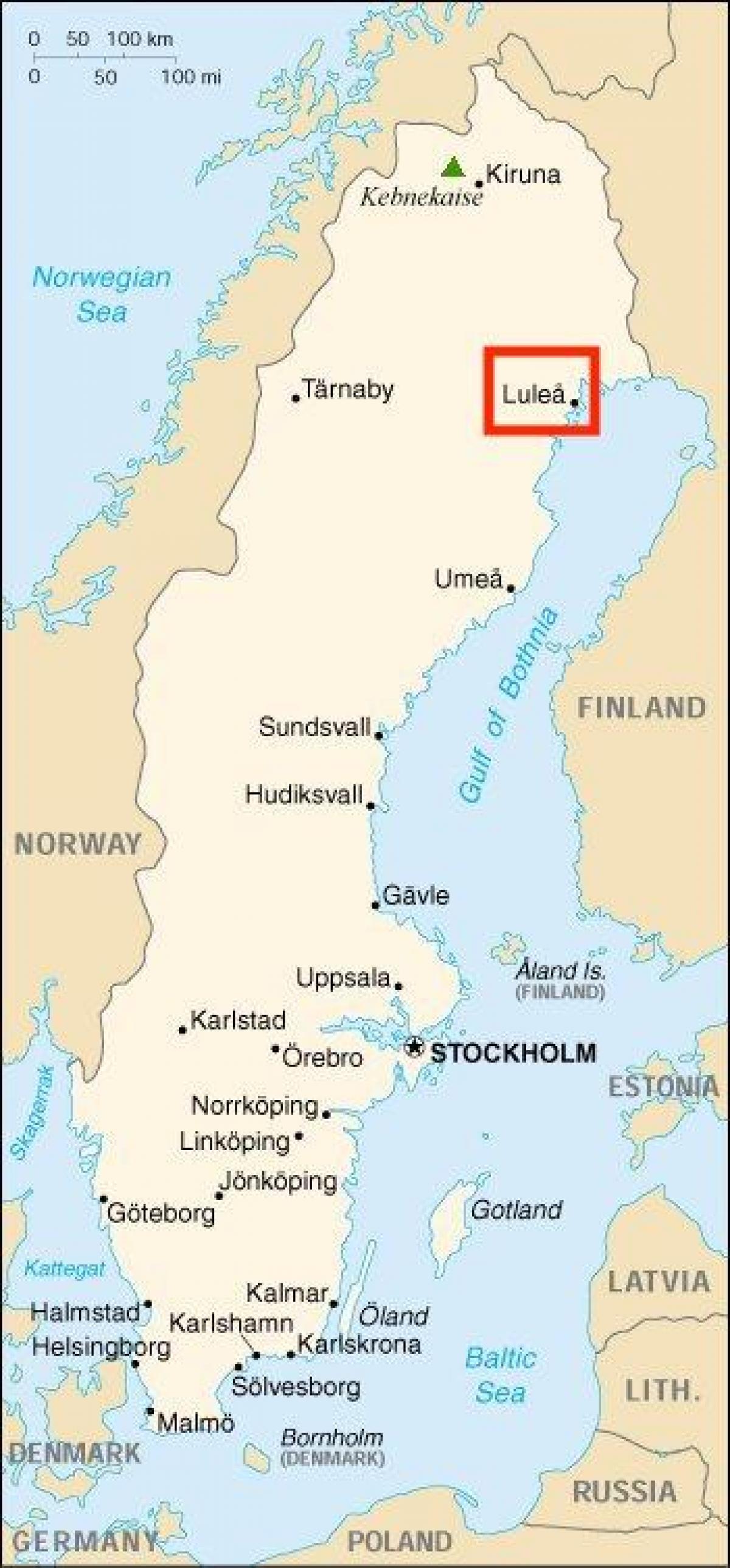 Luleå Karta Sverige | Karta 2020