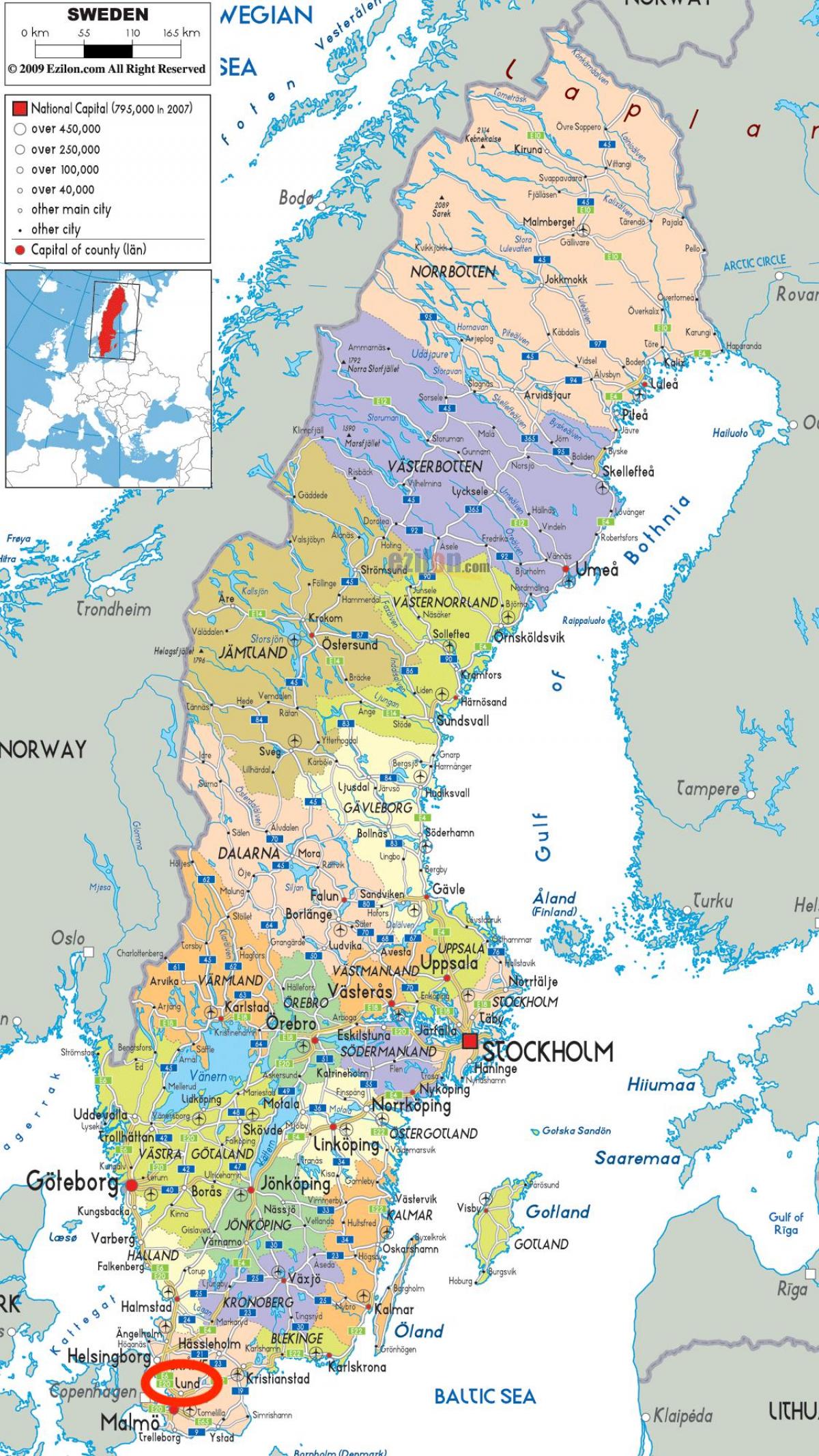 Lund Karta Sverige – Karta 2020